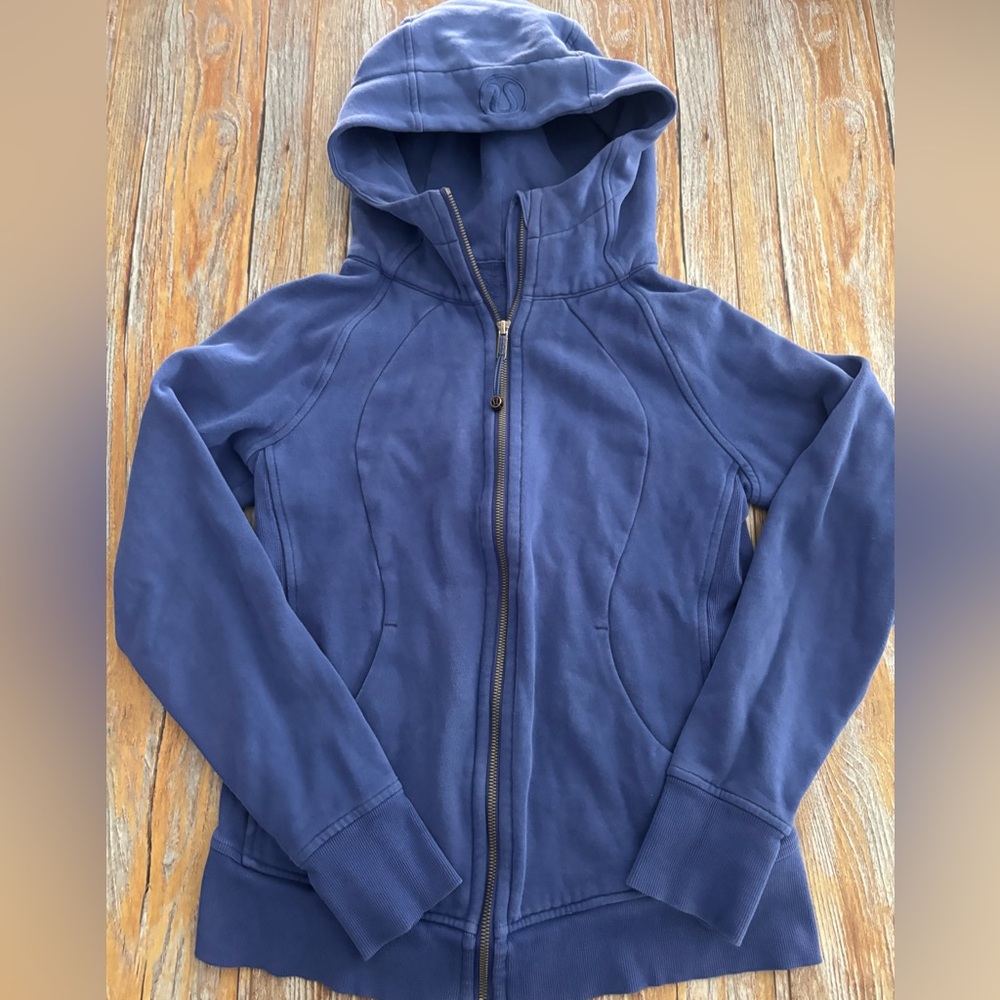 Lululemon Women's Full Zip Scuba Hoodie Jacket Size 4 Blue